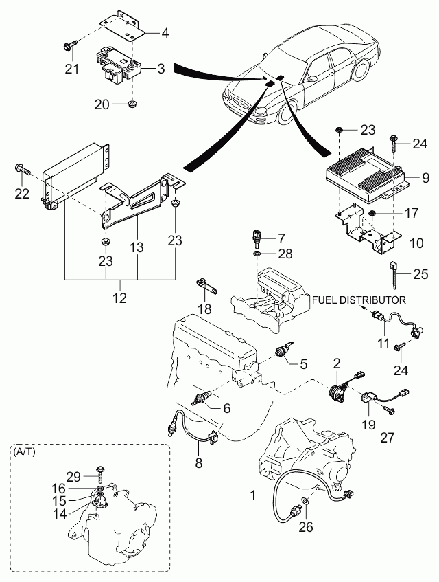 KIA 0K2A31813X - Devējs, Sadales vārpstas stāvoklis onlydrive.pro