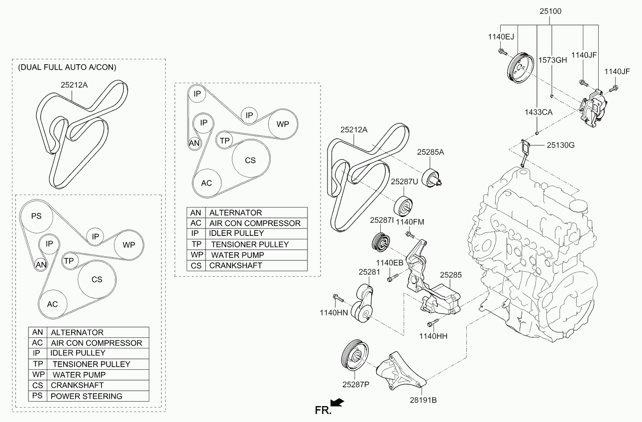 KIA 25212 2F300 - Coolant pump: 1 pcs. onlydrive.pro