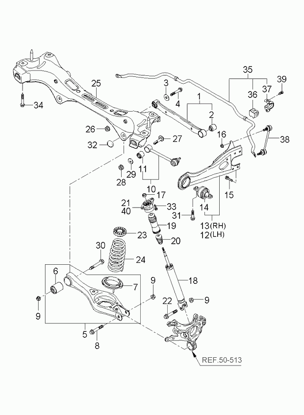 KIA 553112G100 - Shock Absorber onlydrive.pro