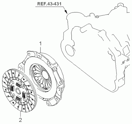 KIA 41100-39265 - Clutch Disc onlydrive.pro