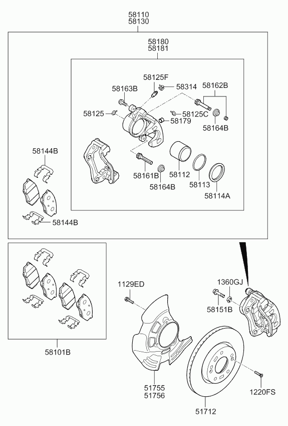 KIA 58101-2TA21 - Brake Pad Set, disc brake onlydrive.pro