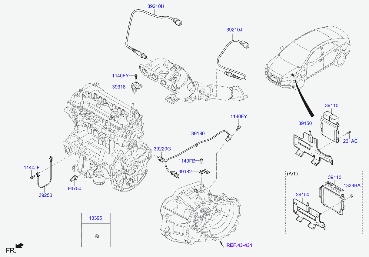 Hyundai 39210-03055 - Oxygen, Lambda Sensor onlydrive.pro