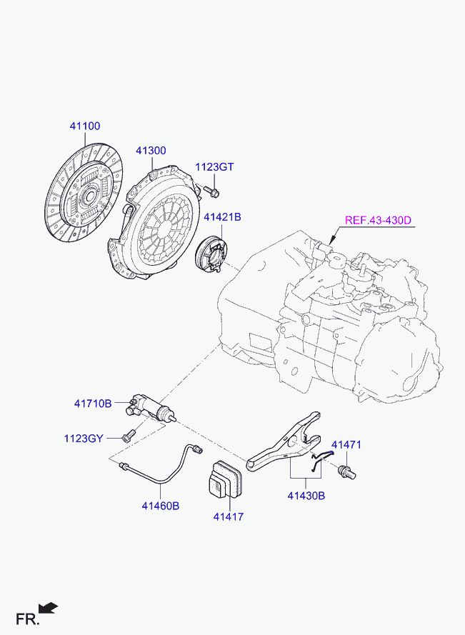 KIA 41100-26080 - Clutch Disc onlydrive.pro