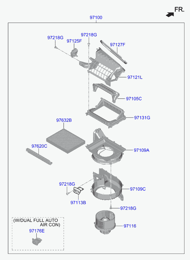 KIA 97133F2000 - Filter, interior air onlydrive.pro