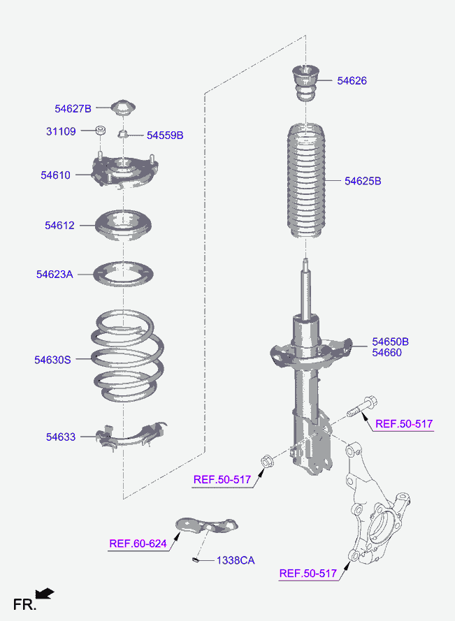 KIA 54626F2000 - Dust Cover Kit, shock absorber onlydrive.pro