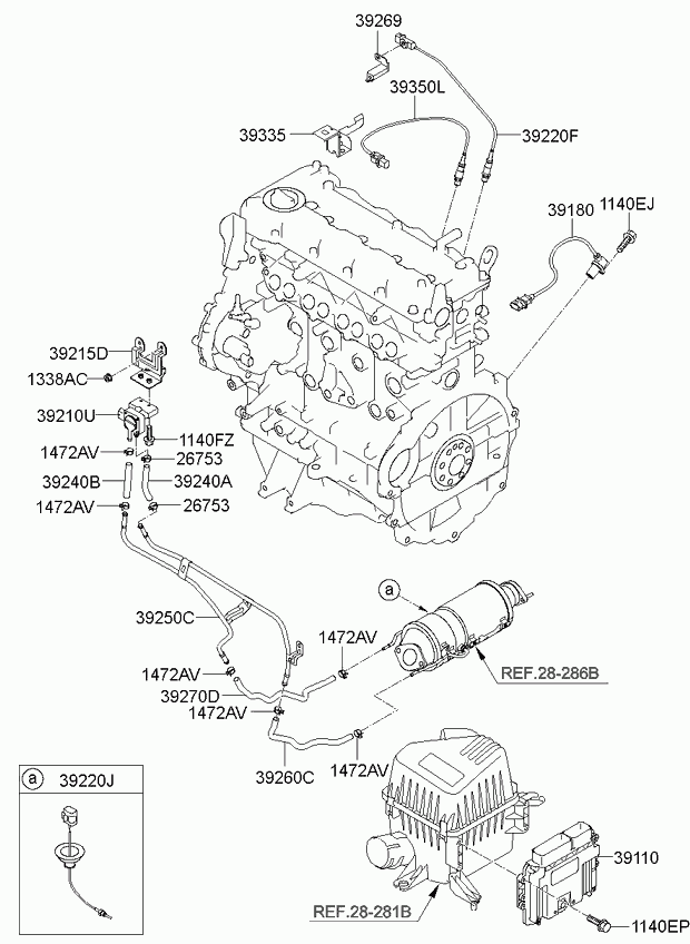 Hyundai 39350-2A420 - Oxygen, Lambda Sensor onlydrive.pro