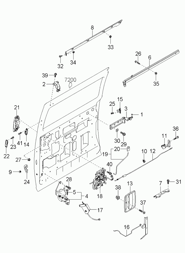 KIA 0K72A-72-33061 - Door Handle onlydrive.pro