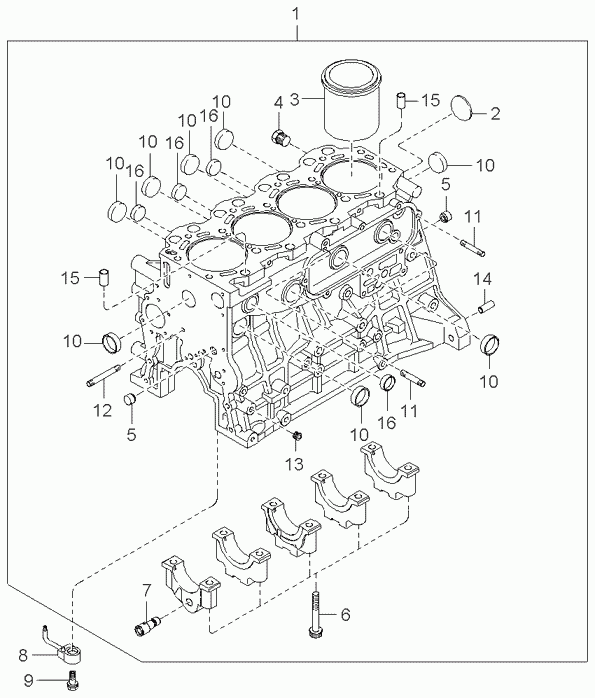 KIA 0K65A-10-311 - Cilindra čaula onlydrive.pro