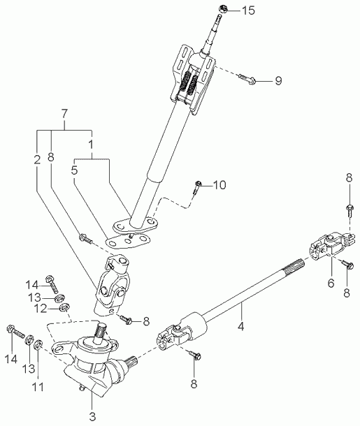 KIA 0K72A-32-550 - Joint, steering shaft onlydrive.pro