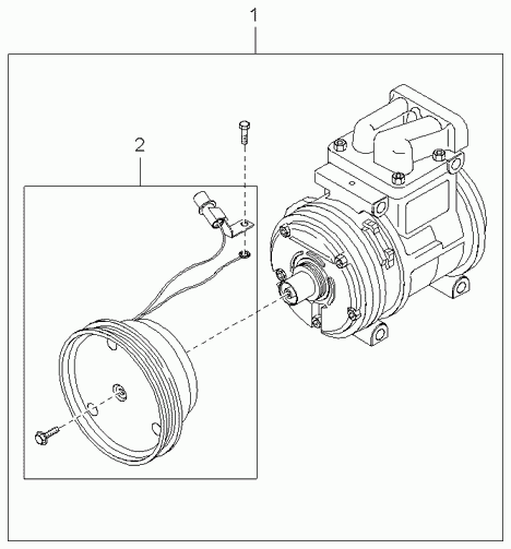 KIA 0K72B61450E - Compressor: 1 pcs. onlydrive.pro