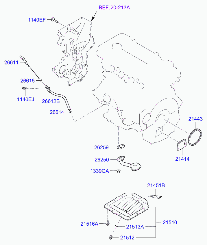 Hyundai 266152B000 - Blīve, Ieplūdes kolektors onlydrive.pro