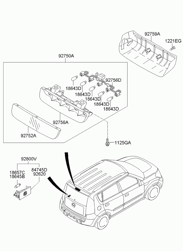 KIA 1864505009N - Kvēlspuldze, Instrumentu paneļa apgaismojums onlydrive.pro