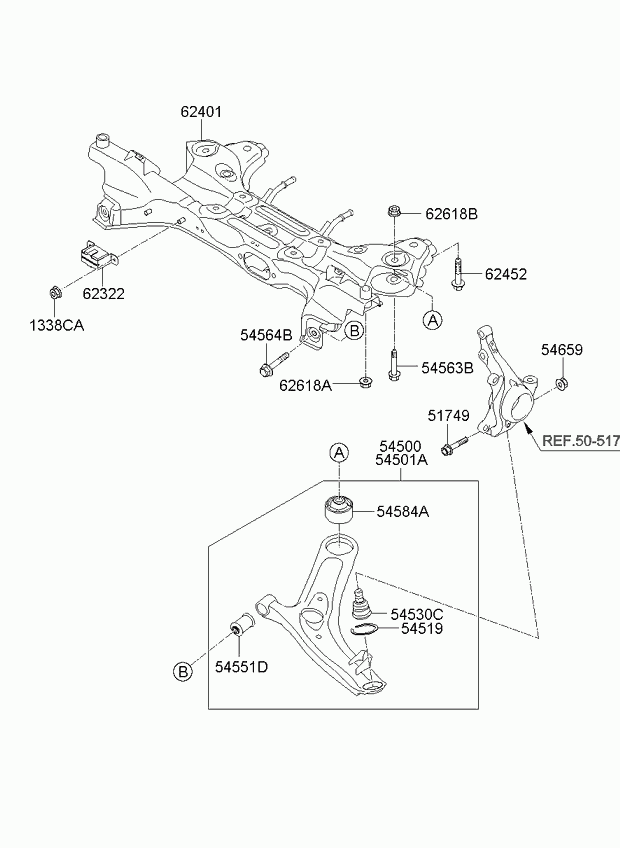 Hyundai 54584-2K000 - Bush of Control / Trailing Arm onlydrive.pro