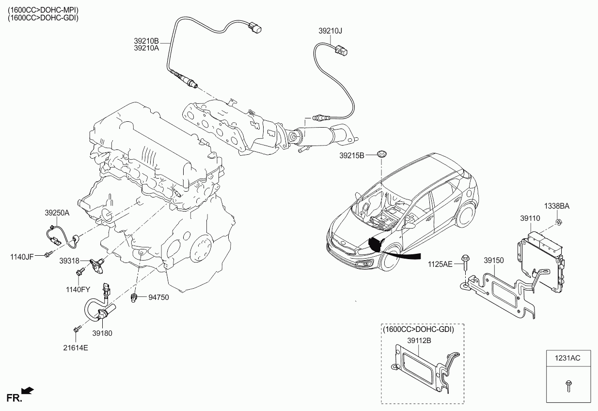 Hyundai 39210 2B420 - Lambda andur onlydrive.pro