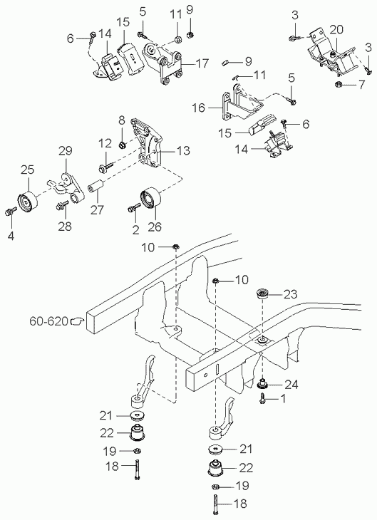 KIA 24450-38011 - Tensioner Pulley, timing belt onlydrive.pro