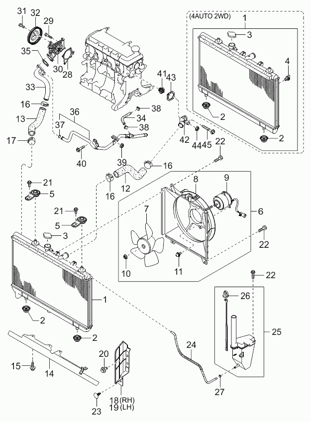 KIA 0K2C0-15-171A - Coolant thermostat / housing onlydrive.pro