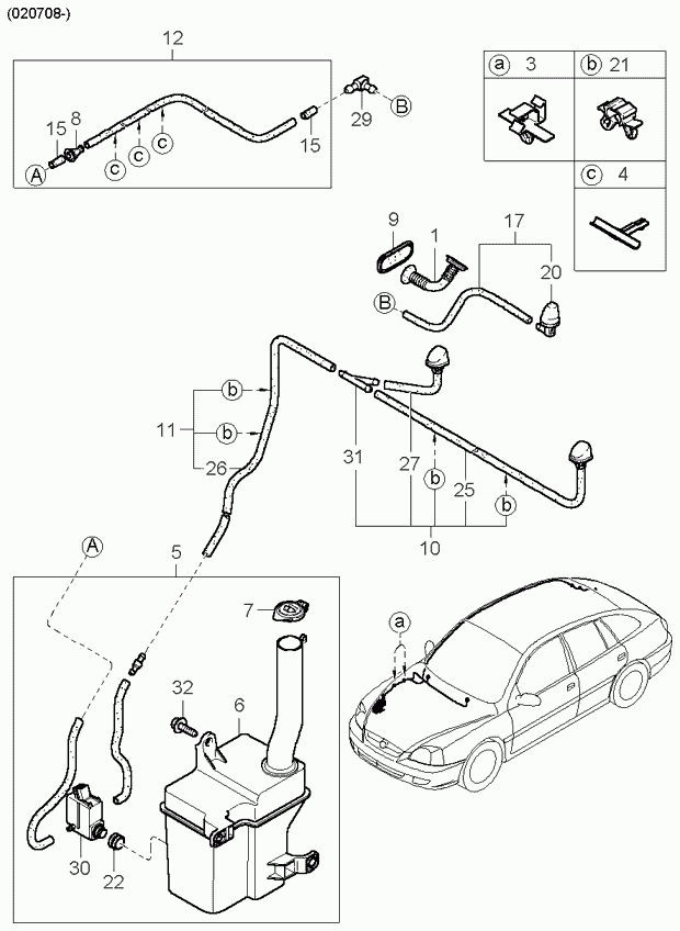 Hyundai 98510 FD100 - Water Pump, window cleaning onlydrive.pro