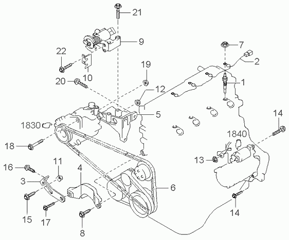 KIA 0K054-18-381 - V-Belt onlydrive.pro