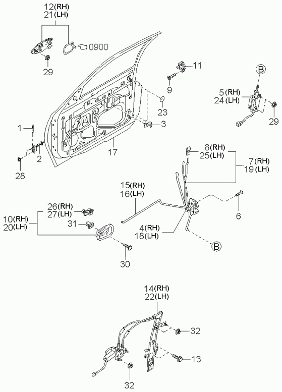 KIA 0K018-58-33096 - Door Handle onlydrive.pro