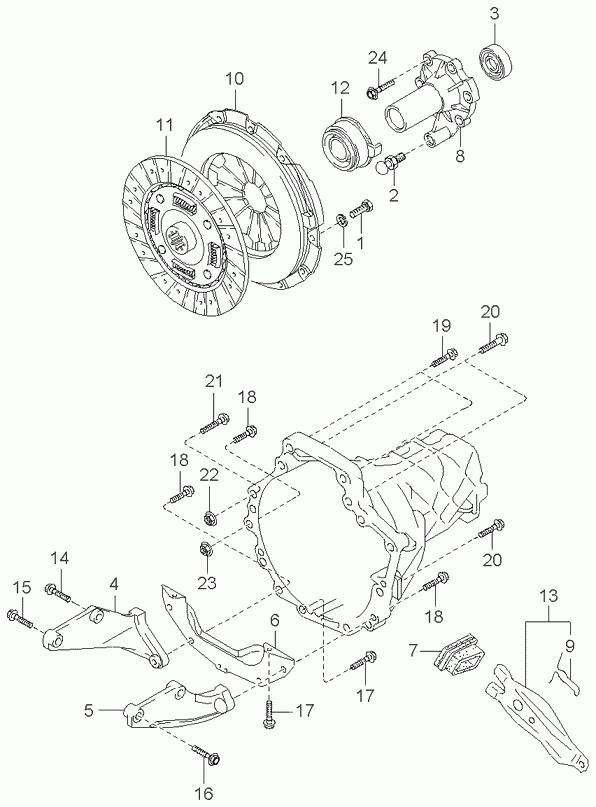 KIA 0K247-16-510 - Clutch Release Bearing onlydrive.pro