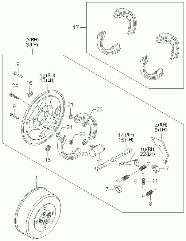 KIA 0K04026251 - Brake Drum onlydrive.pro