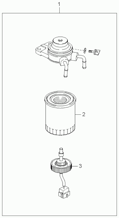 KIA 0 K054 23570 - Fuel filter onlydrive.pro