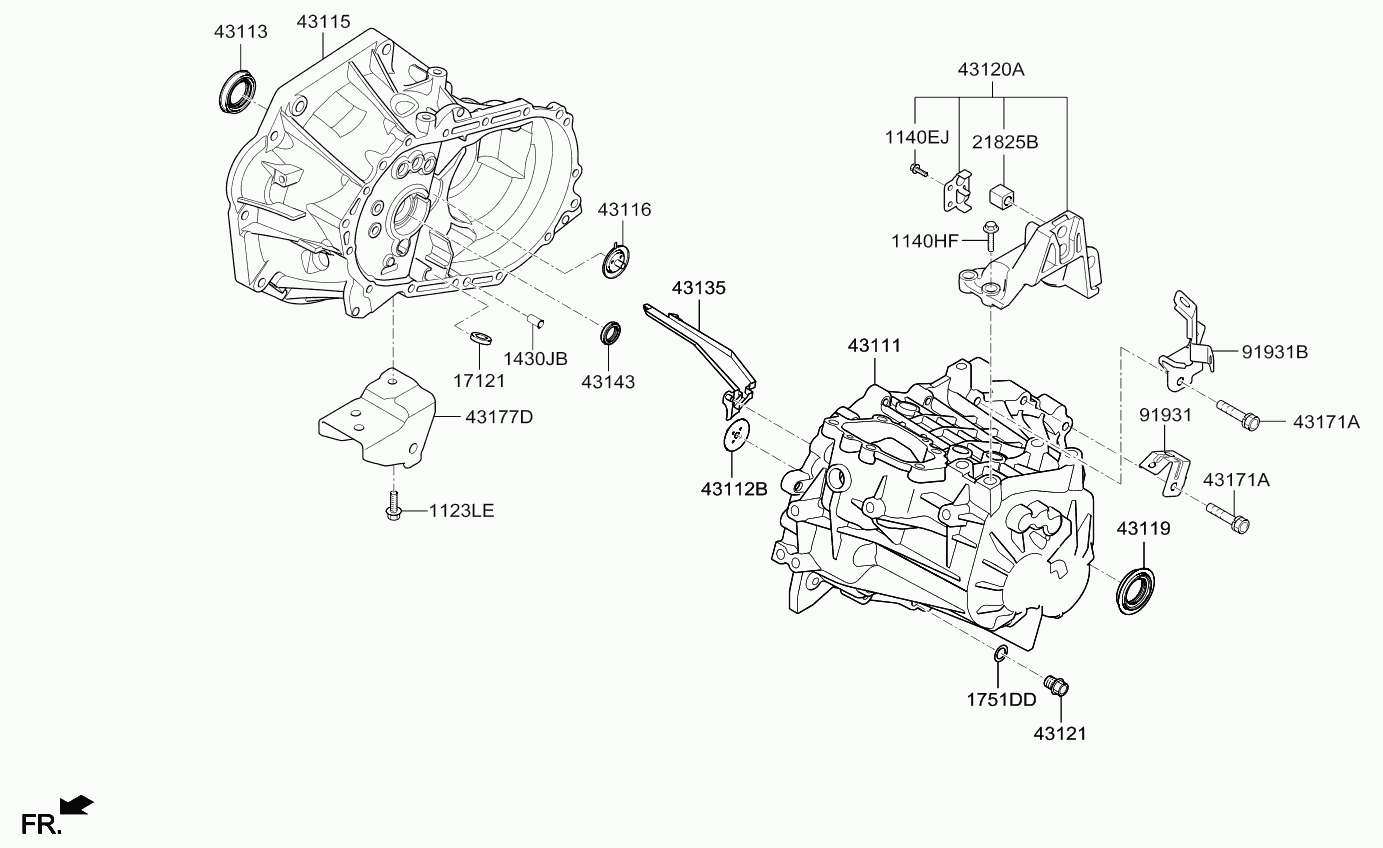 Hyundai 4311928060 - Seal, drive shaft onlydrive.pro