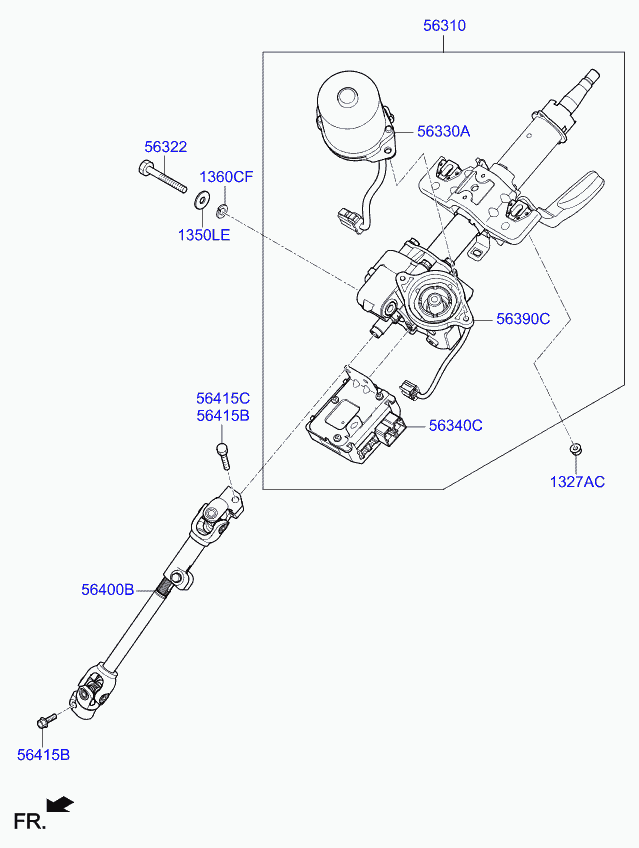 KIA 563401Y501 - Control Unit, power steering onlydrive.pro