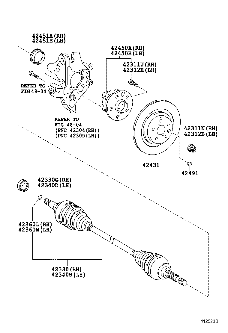 TOYOTA 4241050040 - Rato stebulė onlydrive.pro