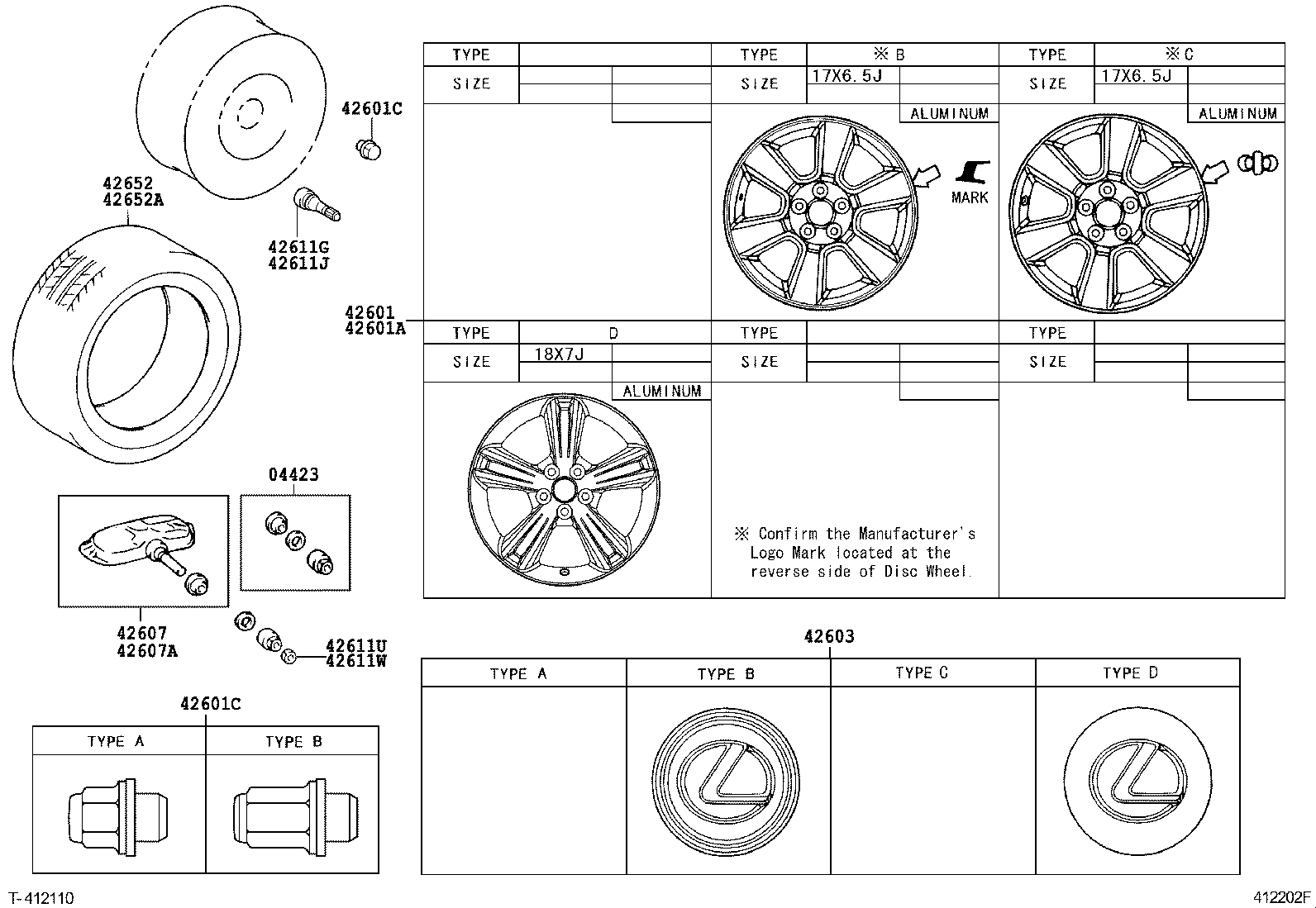 TOYOTA 42607-33021 - Датчик давления в шинах onlydrive.pro