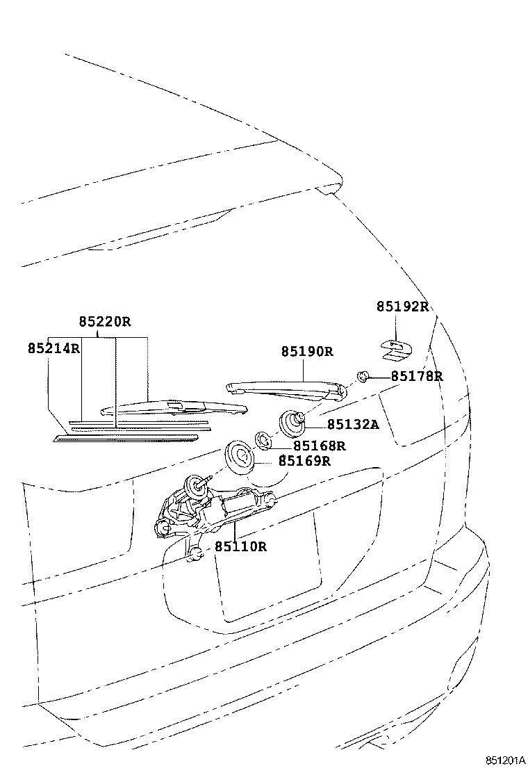 TOYOTA 85214-30280 - Щетка стеклоочистителя onlydrive.pro