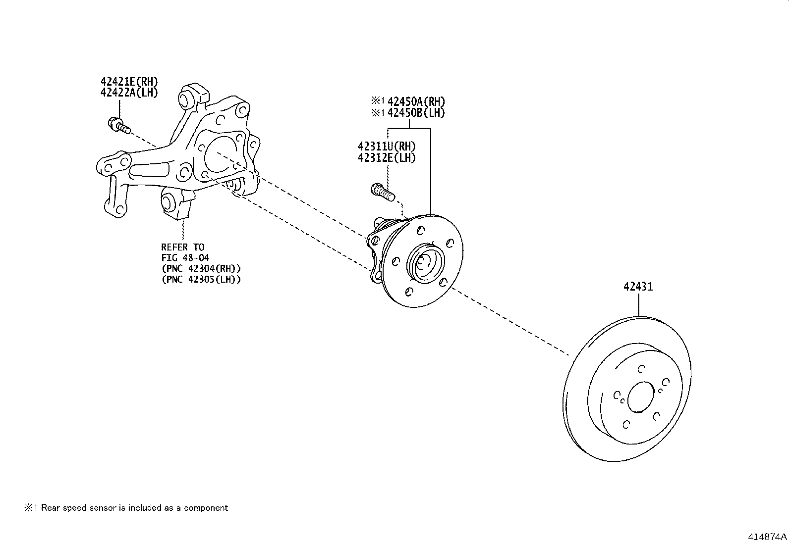 TOYOTA 42450-33080 - Rattarumm onlydrive.pro