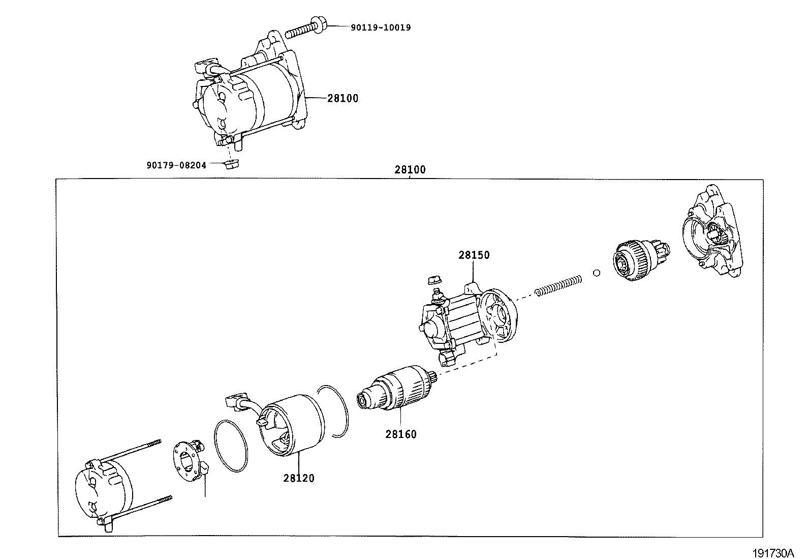 TOYOTA 28160 74070 - Armature, starter onlydrive.pro