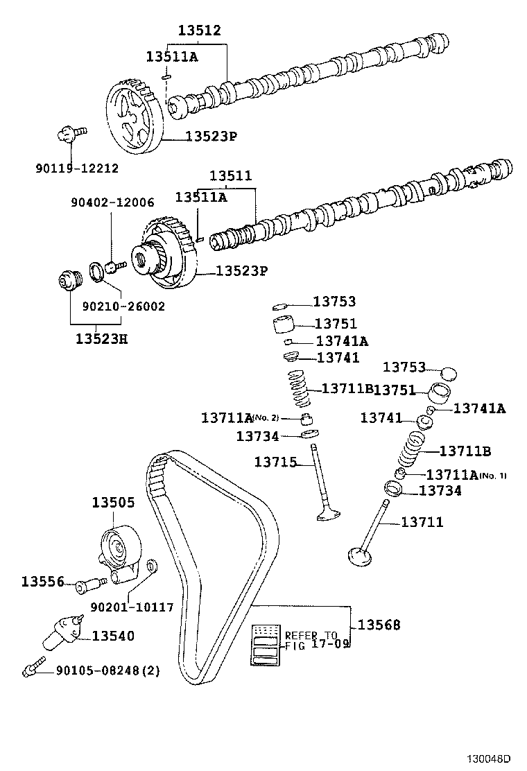 TOYOTA 13568-49036 - Paskirstymo diržas onlydrive.pro