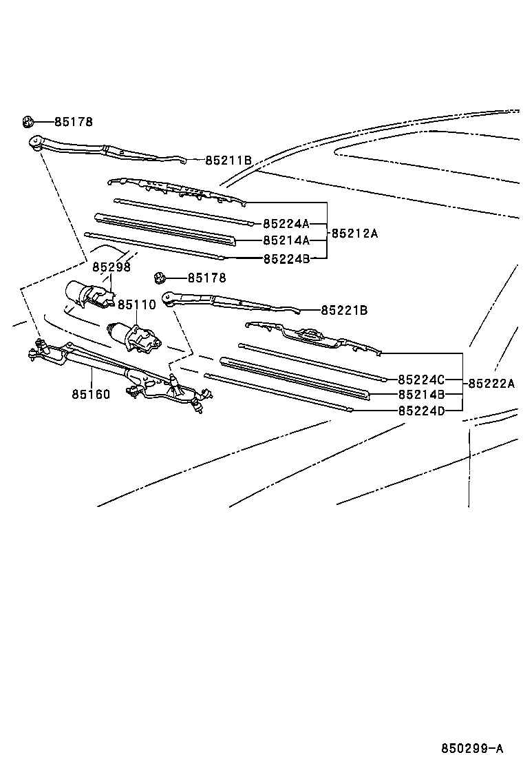 TOYOTA 8522230520 - Klaasipuhastaja kumm onlydrive.pro