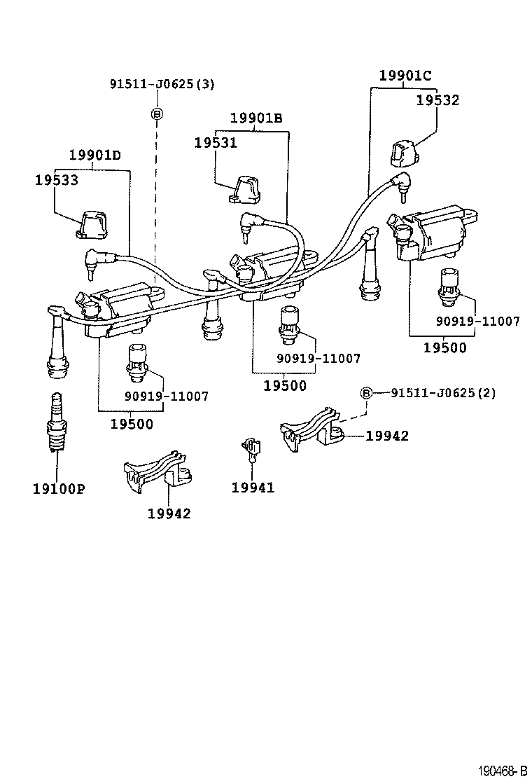 TOYOTA 90919-01225 - Spark Plug onlydrive.pro