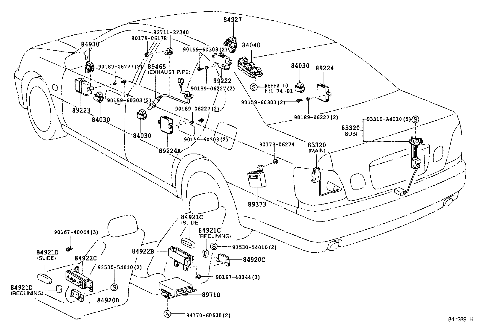 TOYOTA 8946530430 - Oxygen, Lambda Sensor onlydrive.pro