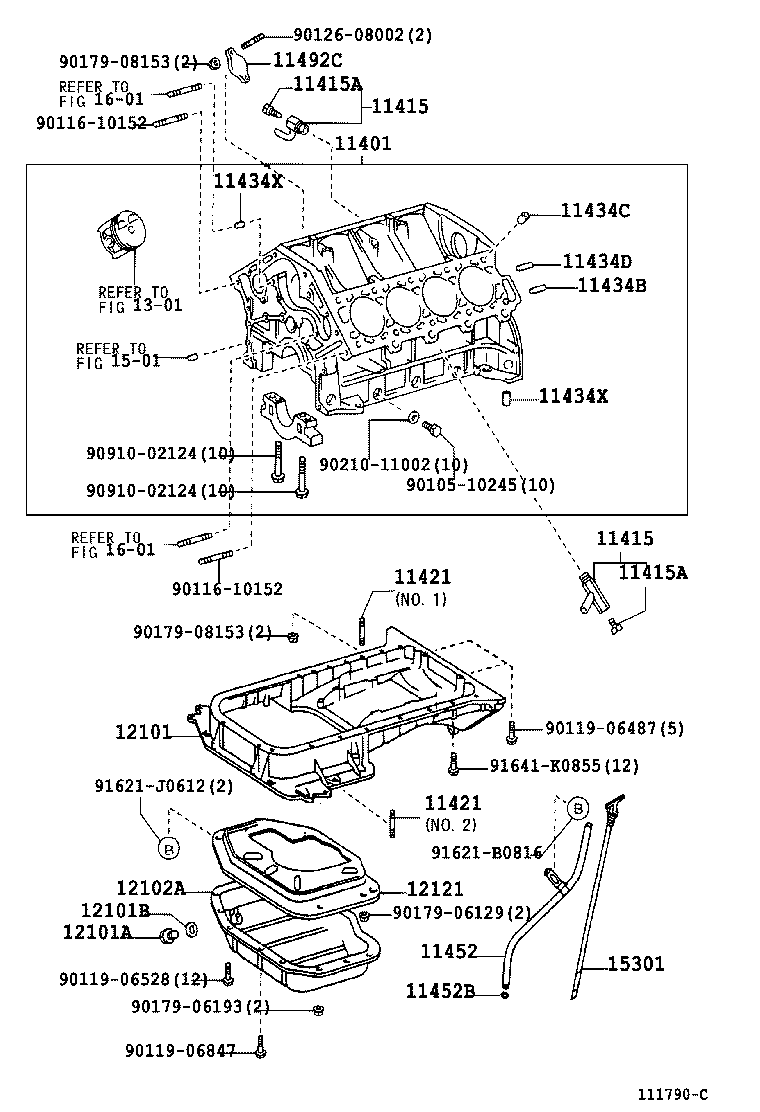 TOYOTA 9034112023 - Cylinder block: 01 pcs. onlydrive.pro