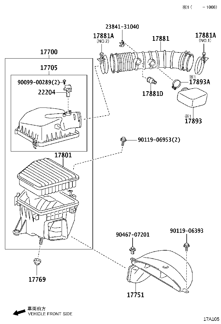 TOYOTA 22204-31020 - Air Mass Sensor onlydrive.pro