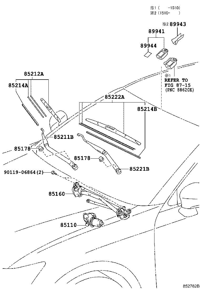 TOYOTA 8521230480 - Klaasipuhastaja kumm onlydrive.pro