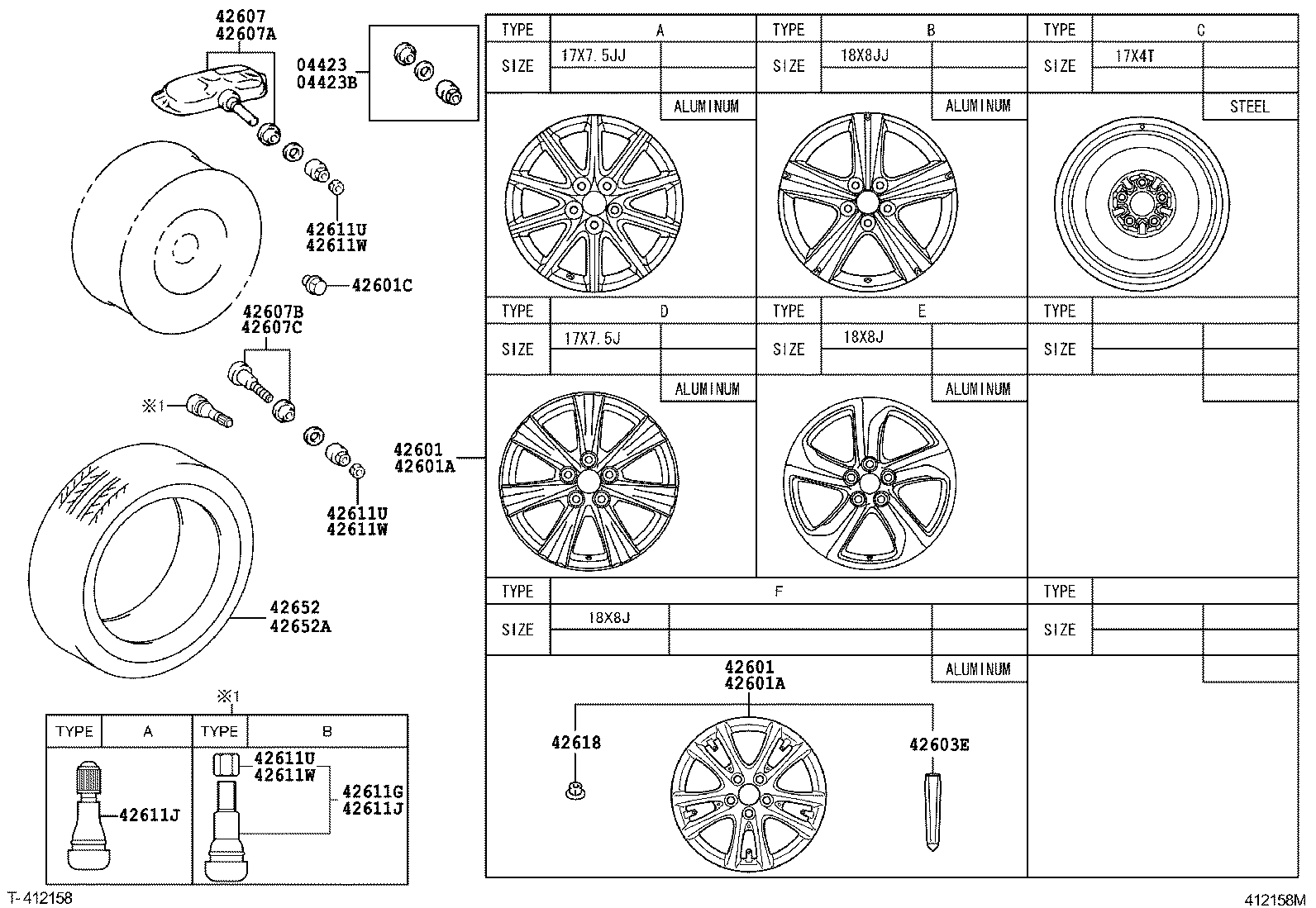 TOYOTA 4260750011 - Pyöräanturi, rengaspaine onlydrive.pro