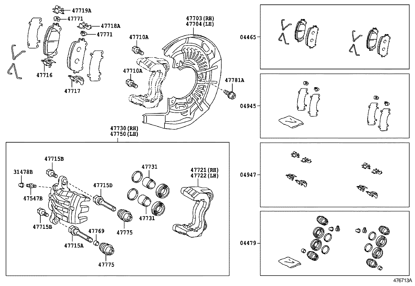 TOYOTA 04465 48160 - Brake Pad Set, disc brake onlydrive.pro