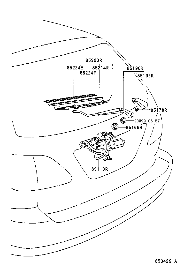 TOYOTA 8524248010 - Stikla tīrītāja slotiņa onlydrive.pro