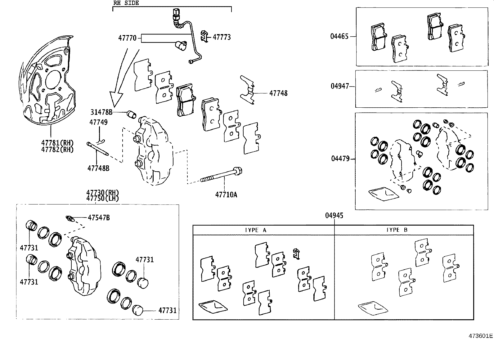 Opel 04465-0W060 - Brake Pad Set, disc brake onlydrive.pro