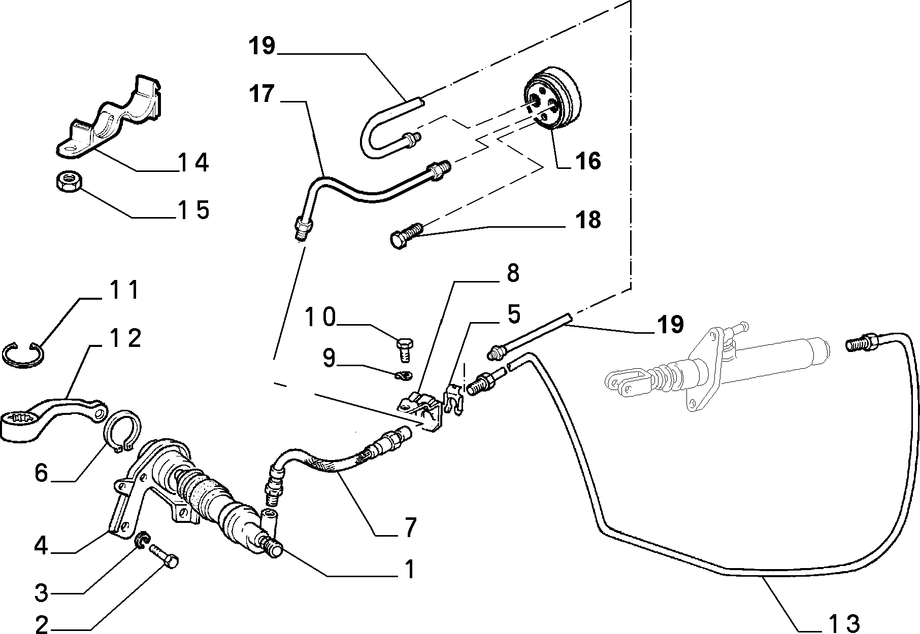 FIAT 46421937 - Clutch release hydraulic control (var.: 2/rev.: 0): 01 pcs. onlydrive.pro