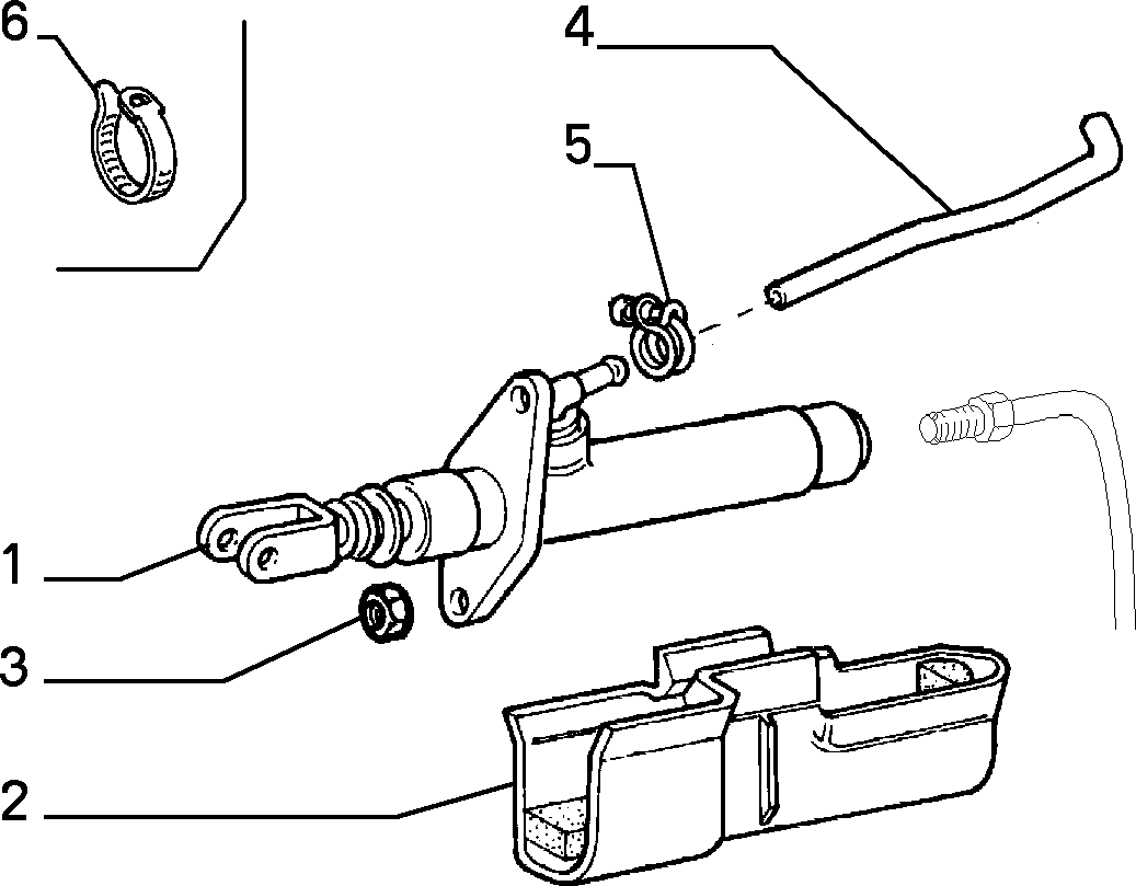 FIAT 60815343 - Master Cylinder, clutch onlydrive.pro