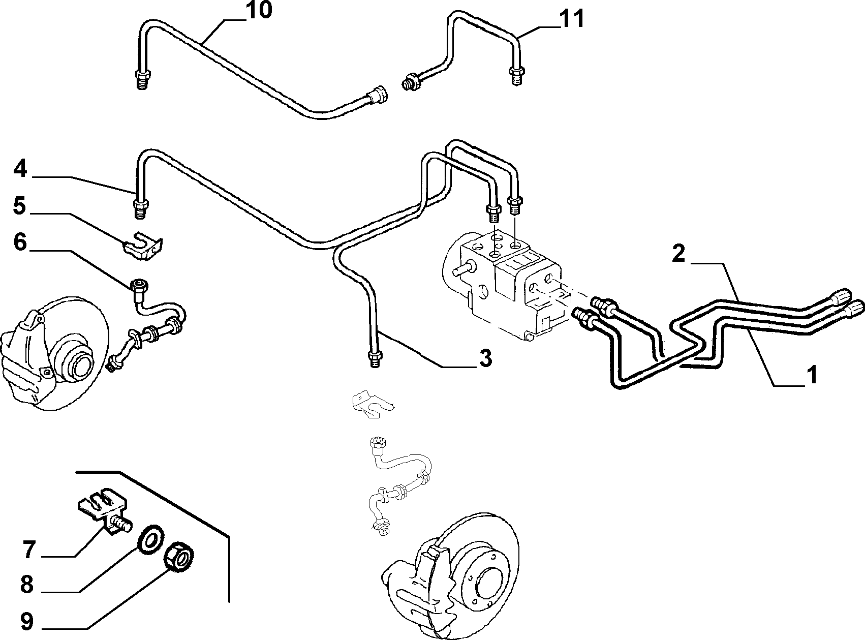 FIAT 46454003 - Hydraulic brake control with antiskid (var.: 6/rev.: 0): 02 pcs. onlydrive.pro