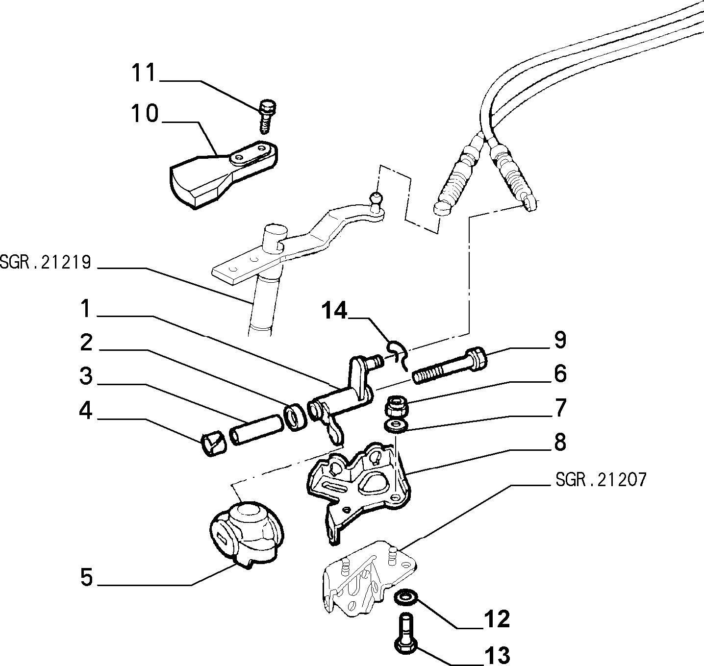 FIAT 7632354 - Repair Kit, gear lever onlydrive.pro