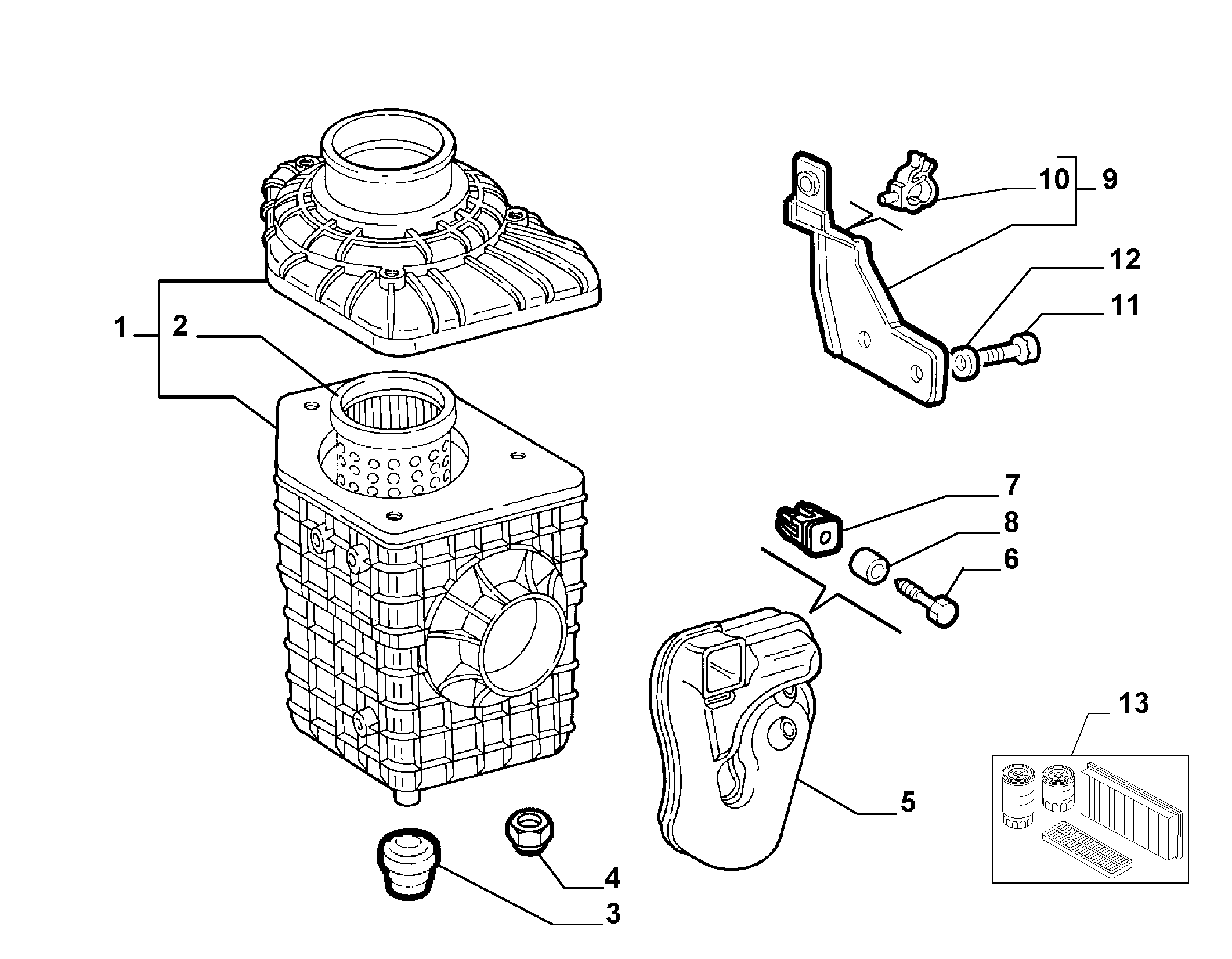 FIAT 46806675 - Air filter and piping (var.: 1/rev.: 0): 01 pcs. onlydrive.pro