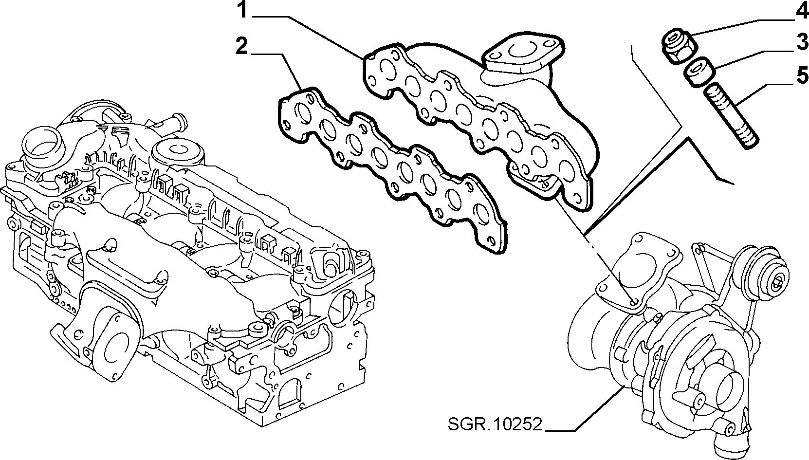 FIAT 9400349129 - Gasket, exhaust manifold onlydrive.pro